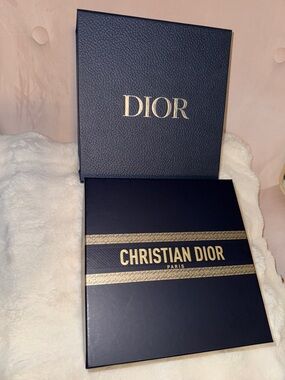 Dior Navy & Gold Branded Gift Box Set